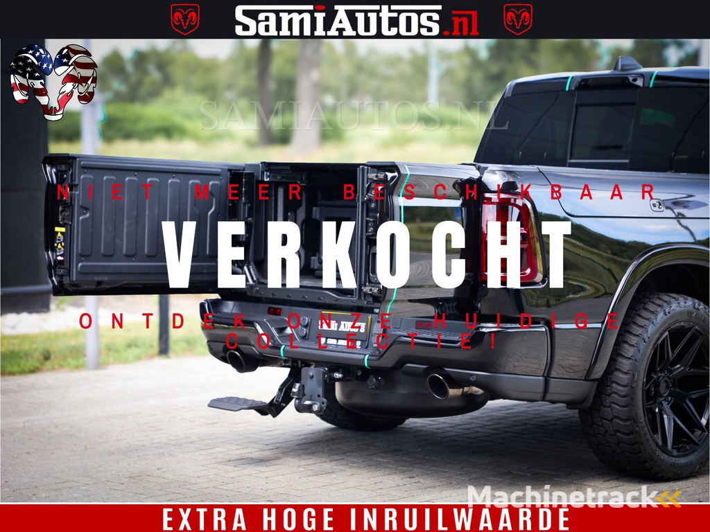 Dodge Ram 1500 Limited H.O 540HP 706Nm | Massage + Full Option | De Meest Luxe en Volle Pick-Up in zijn Klasse | Comfortabele Dubbele Cabine met Royale 5 Zitplaatsen | BPM vrij | Nu Leverbaar uit Voorraad | Voorraad Nr 2332 - 5179