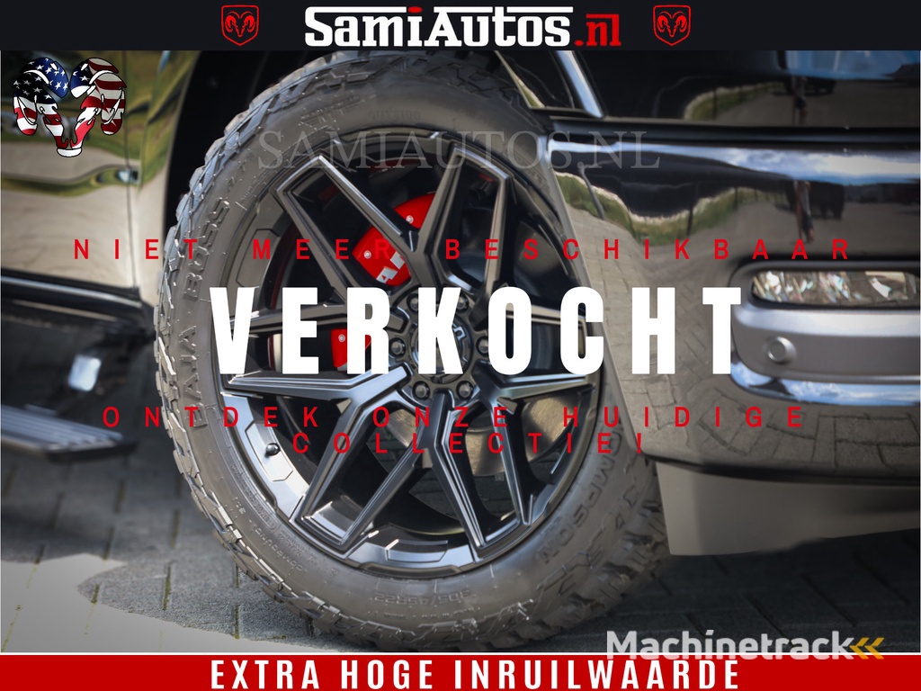 Dodge Ram 1500 Limited H.O 540HP 706Nm | Massage + Full Option | De Meest Luxe en Volle Pick-Up in zijn Klasse | Comfortabele Dubbele Cabine met Royale 5 Zitplaatsen | BPM vrij | Nu Leverbaar uit Voorraad | Voorraad Nr 2332 - 5179