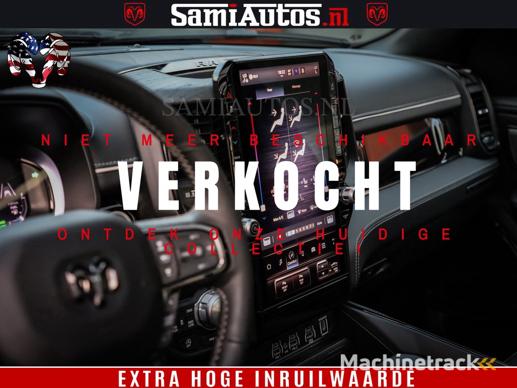 Dodge Ram 1500 Limited H.O 540HP 706Nm | Massage + Full Option | De Meest Luxe en Volle Pick-Up in zijn Klasse | Comfortabele Dubbele Cabine met Royale 5 Zitplaatsen | BPM vrij | Nu Leverbaar uit Voorraad | Voorraad Nr 2332 - 5179