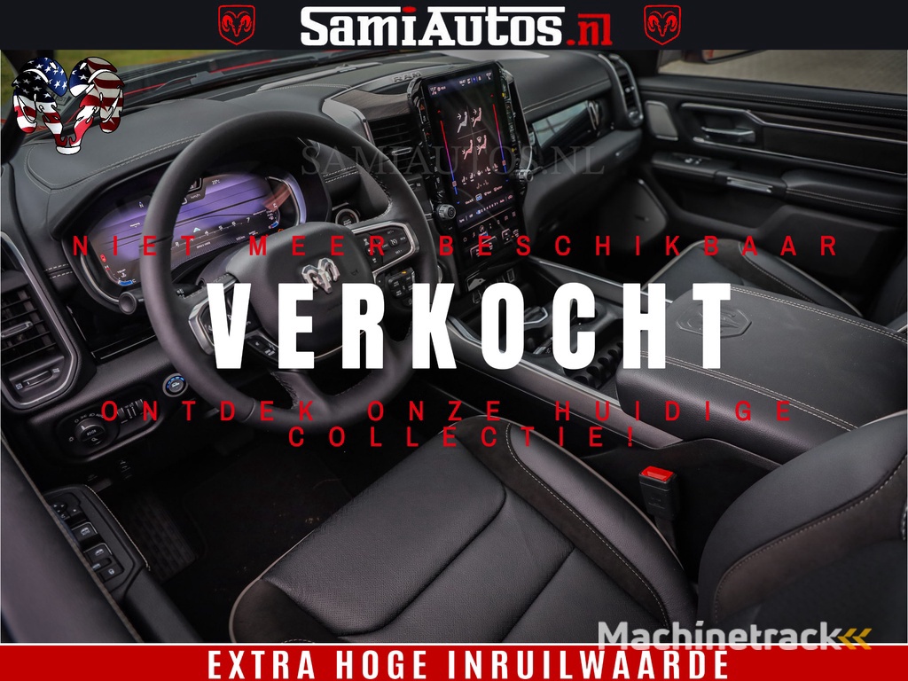 Dodge RAM 1500 Night Premium | RED DEVIL | Full Option | De Meest Luxe Pick-Up in zijn Klasse | Comfortabele Dubbele Cabine met Royale 5 Zitplaatsen | BPM vrij | Nu Leverbaar uit Voorraad | Voorraad Nr 2226 - 4993