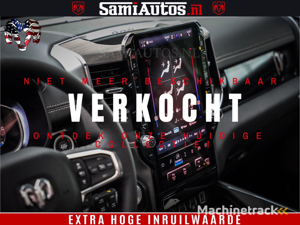 Dodge RAM 1500 Night Premium | RED DEVIL | Full Option | De Meest Luxe Pick-Up in zijn Klasse | Comfortabele Dubbele Cabine met Royale 5 Zitplaatsen | BPM vrij | Nu Leverbaar uit Voorraad | Voorraad Nr 2226 - 4993