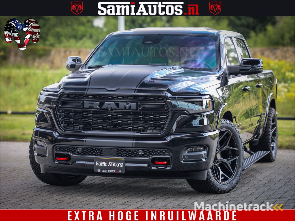 Dodge Ram 1500 Limited Night H.O 540HP 706Nm | Massage + Full Option | De Meest Luxe en Volle Pick-Up in zijn Klasse | Comfortabele Dubbele Cabine met Royale 5 Zitplaatsen | BPM vrij | Nu Leverbaar uit Voorraad | Voorraad Nr 2349 -  5159