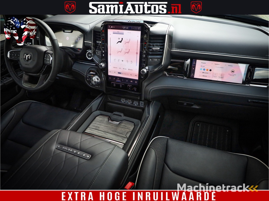 Dodge Ram 1500 Limited Night H.O 540HP 706Nm | Massage + Full Option | De Meest Luxe en Volle Pick-Up in zijn Klasse | Comfortabele Dubbele Cabine met Royale 5 Zitplaatsen | BPM vrij | Nu Leverbaar uit Voorraad | Voorraad Nr 2349 -  5159