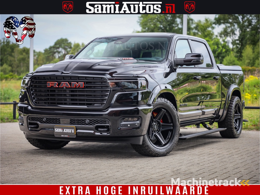 Dodge RAM 1500 Night Premium | Full Option | De Meest Luxe Pick-Up in zijn Klasse | Comfortabele Dubbele Cabine met Royale 5 Zitplaatsen | BPM vrij | Nu Leverbaar uit Voorraad | Voorraad Nr 2282 - 3332