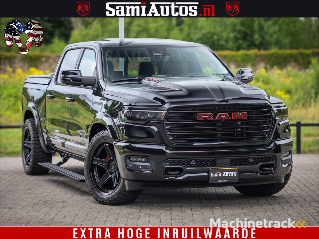 Dodge RAM 1500 Night Premium | Full Option | De Meest Luxe Pick-Up in zijn Klasse | Comfortabele Dubbele Cabine met Royale 5 Zitplaatsen | BPM vrij | Nu Leverbaar uit Voorraad | Voorraad Nr 2282 - 3332