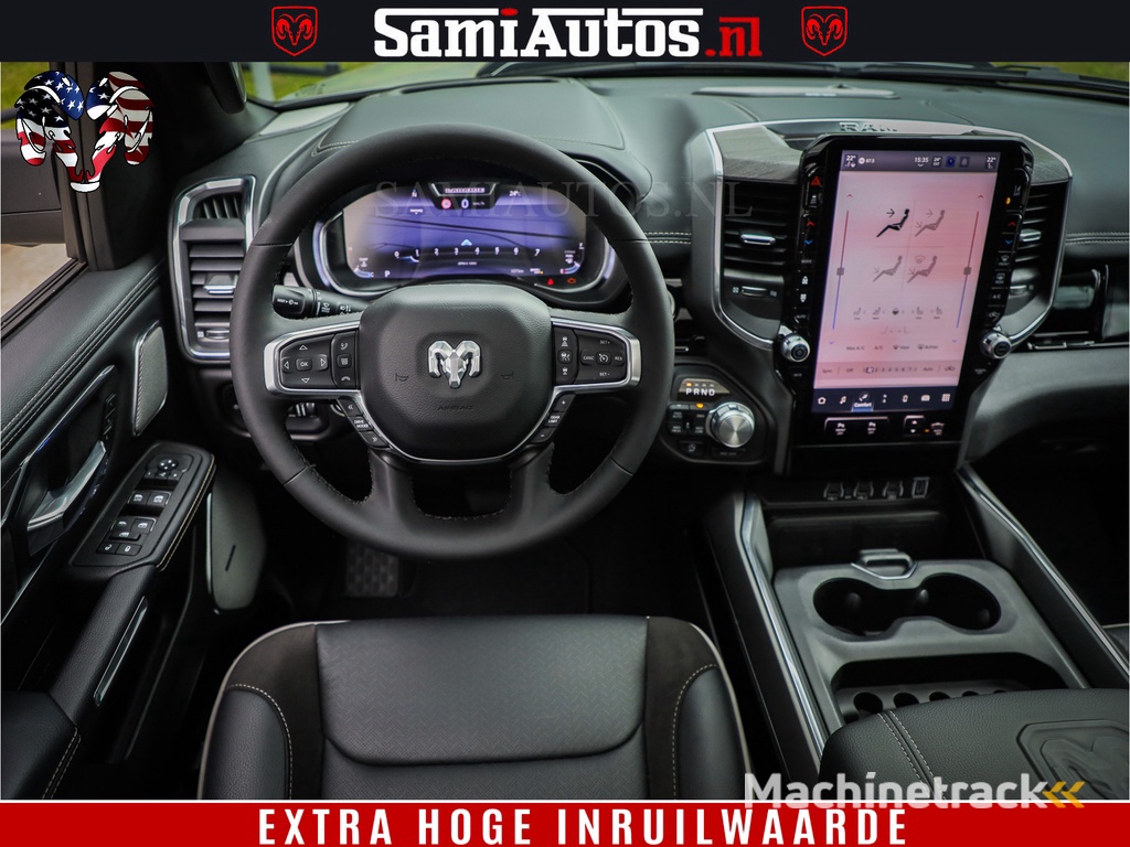 Dodge RAM 1500 Night Premium | Full Option | De Meest Luxe Pick-Up in zijn Klasse | Comfortabele Dubbele Cabine met Royale 5 Zitplaatsen | BPM vrij | Nu Leverbaar uit Voorraad | Voorraad Nr 2282 - 3332