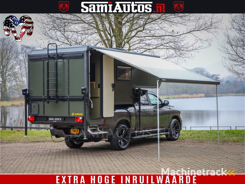 Dodge Ram 1500 €15000,- VOORDEEL | CAMPER / AFZET UNIT | SHOWROOM MODEL | 4 PERSOONS | AIRCO | ZONNEPANEEL | VERWARMING | DOUCHE | WC | LUIFEL | 4 SLAAP PLAATSEN | Let Op: Investeer in deze unieke afzetunit camper en verdien direct!