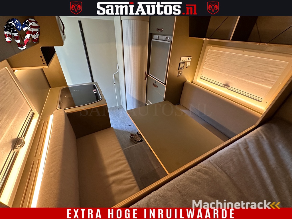 Dodge Ram 1500 €15000,- VOORDEEL | CAMPER / AFZET UNIT | SHOWROOM MODEL | 4 PERSOONS | AIRCO | ZONNEPANEEL | VERWARMING | DOUCHE | WC | LUIFEL | 4 SLAAP PLAATSEN | Let Op: Investeer in deze unieke afzetunit camper en verdien direct!