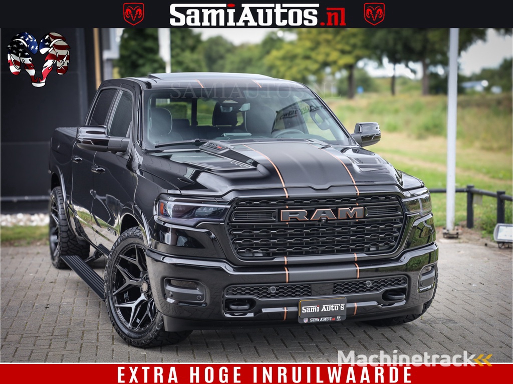 Dodge Ram 1500 Limited SPORT H.O 540HP 706Nm | Massage + Full Option | De Meest Luxe en Volle Pick-Up in zijn Klasse | Comfortabele Dubbele Cabine met Royale 5 Zitplaatsen | BPM vrij | Nu Leverbaar uit Voorraad | Voorraad Nr 2355 - 5149
