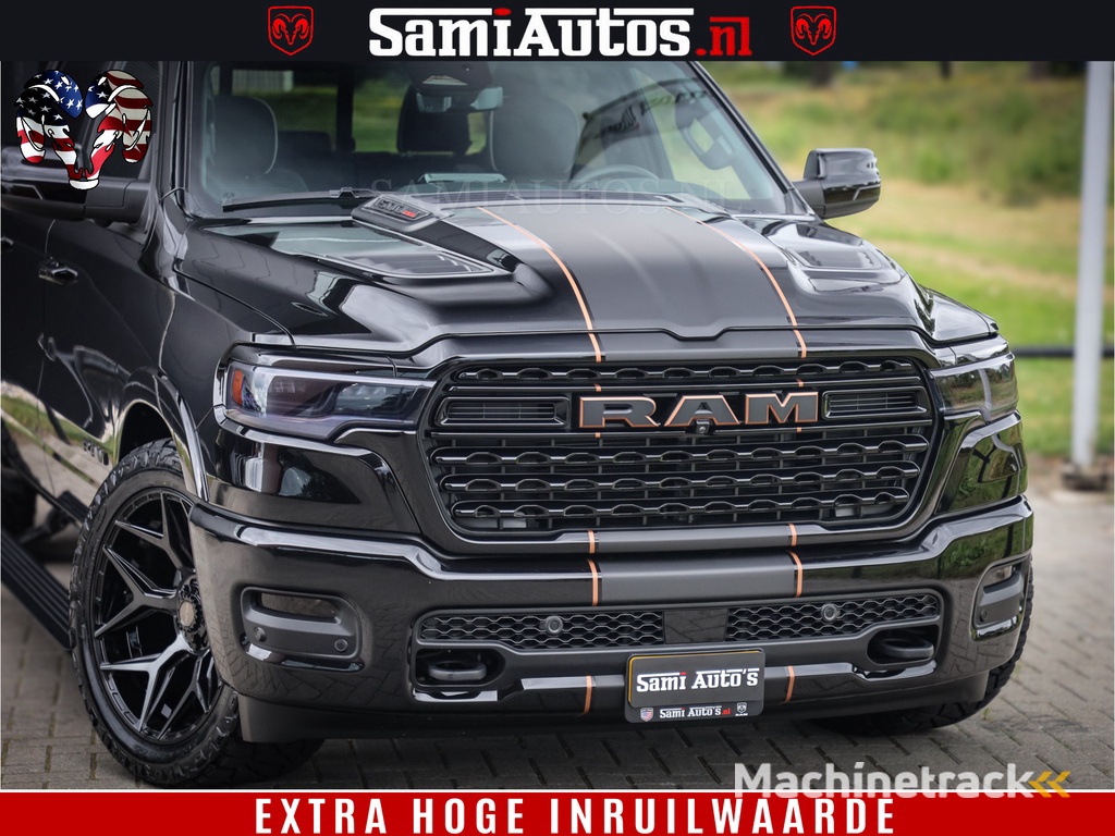 Dodge Ram 1500 Limited SPORT H.O 540HP 706Nm | Massage + Full Option | De Meest Luxe en Volle Pick-Up in zijn Klasse | Comfortabele Dubbele Cabine met Royale 5 Zitplaatsen | BPM vrij | Nu Leverbaar uit Voorraad | Voorraad Nr 2355 - 5149