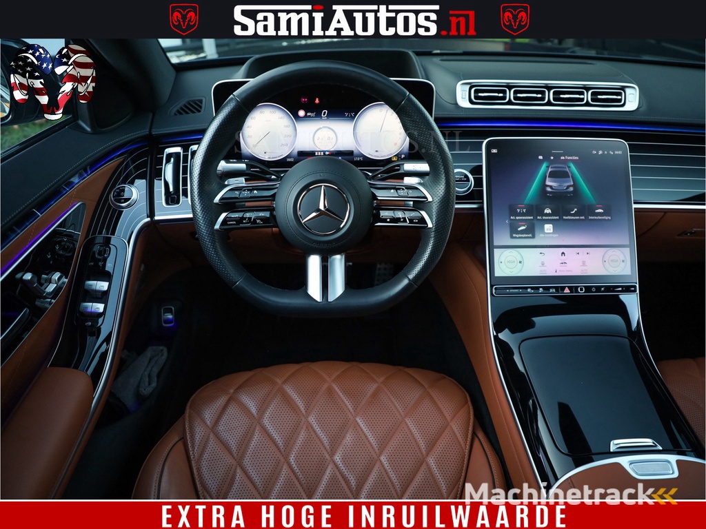 Mercedes-Benz S-klasse AMG Line 580 510 PK 4 WIELSTURING 4MATIC LANG Origineel Nederlandse auto | Dealer Onderhouden | Fabrieksgarantie t/m 20 Aug 2027 of 200000 km