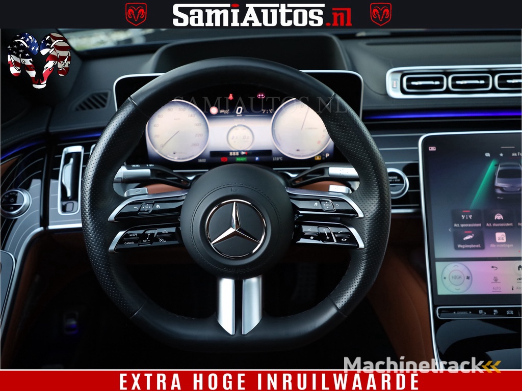 Mercedes-Benz S-klasse AMG Line 580 510 PK 4 WIELSTURING 4MATIC LANG Origineel Nederlandse auto | Dealer Onderhouden | Fabrieksgarantie t/m 20 Aug 2027 of 200000 km