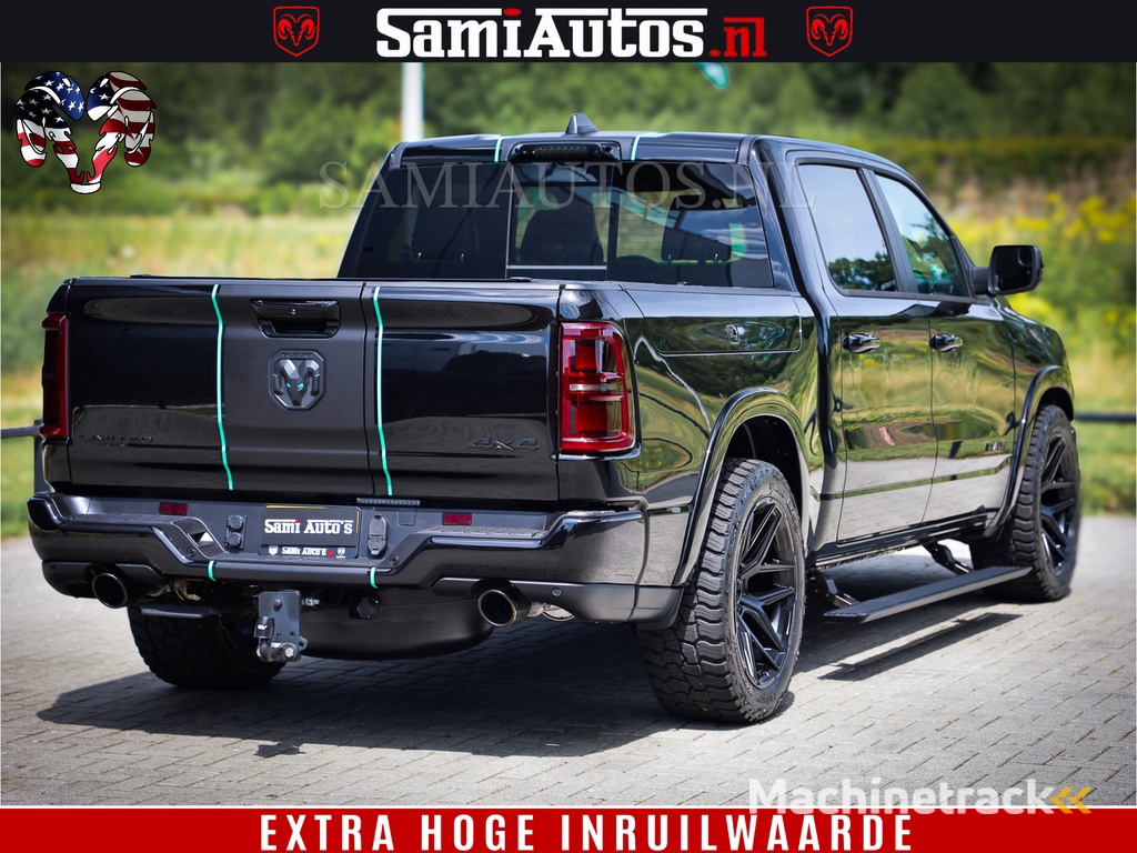 Dodge Ram 1500 Limited Night H.O 540HP 706Nm | Massage + Full Option | De Meest Luxe en Volle Pick-Up in zijn Klasse | Comfortabele Dubbele Cabine met Royale 5 Zitplaatsen | BPM vrij | Nu Leverbaar uit Voorraad | Voorraad Nr 2370 - 5411