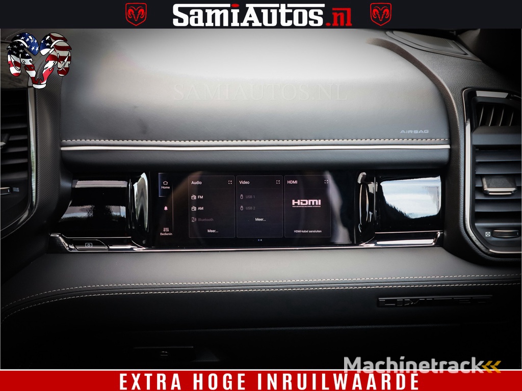 Dodge Ram 1500 1500 Limited Night High Output 540HP 706Nm | Massage + Full Option | De Meest Luxe en Volle Pick-Up in zijn Klasse | Comfortabele Dubbele Cabine met Royale 5 Zitplaatsen | BPM vrij | Nu Leverbaar uit Voorraad | Voorraad Nr 2352 - 7649
