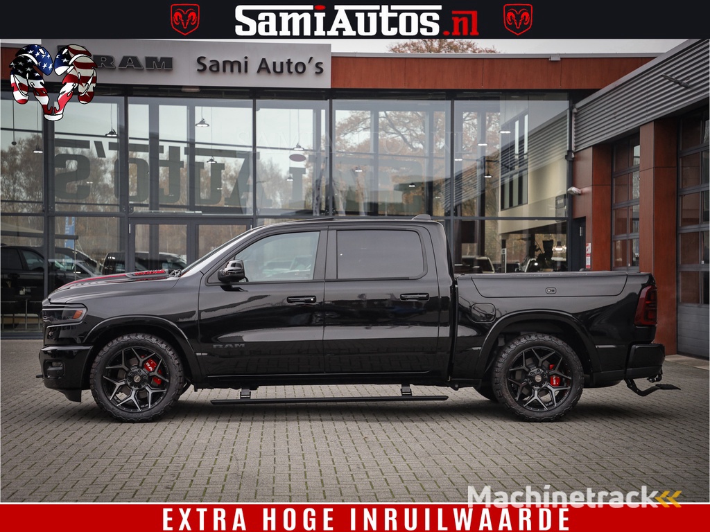 Dodge Ram 1500 Limited Night High Output 540HP 706Nm | Massage + Full Option | De Meest Luxe en Volle Pick-Up in zijn Klasse | Comfortabele Dubbele Cabine met Royale 5 Zitplaatsen | BPM vrij | Nu Leverbaar uit Voorraad | Voorraad Nr 2357 - 5182