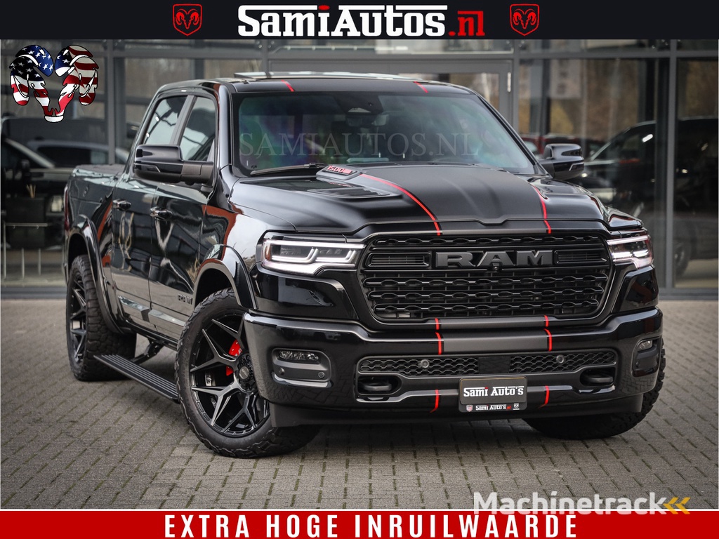 Dodge Ram 1500 Limited High Output 540HP 706Nm | Massage + Full Option | De Meest Luxe en Volle Pick-Up in zijn Klasse | Comfortabele Dubbele Cabine met Royale 5 Zitplaatsen | HULK PACK MEERPRIJS |  Voorraad Nr 2318 - 5415