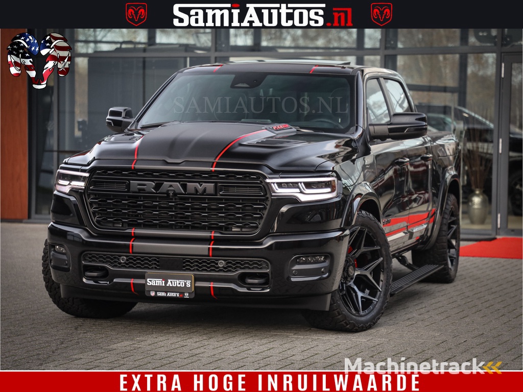 Dodge Ram 1500 540 PK Limited High Output 706Nm | Massage + Full Option | De Meest Luxe en Volle Pick-Up in zijn Klasse | Comfortabele Dubbele Cabine met Royale 5 Zitplaatsen | HULK PACK MEERPRIJS |  Voorraad Nr 2333 - 5129