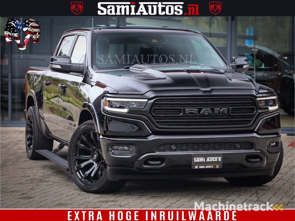 Dodge Ram 1500 LIMITED NIGHT | FEUL BLACK WHEELS | BOM VOL | 5.7 V8 4x4 | DUBBELE CABINE | MWK | XB9 | HUD | TOP STAAT