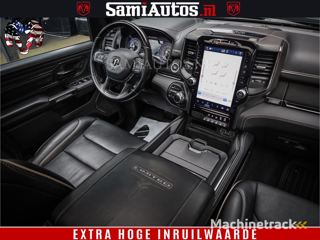 Dodge Ram 1500 LIMITED NIGHT | FEUL BLACK WHEELS | BOM VOL | 5.7 V8 4x4 | DUBBELE CABINE | MWK | XB9 | HUD | TOP STAAT