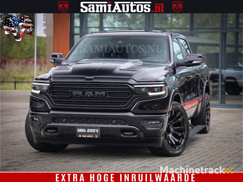 Dodge Ram 1500 LIMITED NIGHT | FEUL BLACK WHEELS | BOM VOL | 5.7 V8 4x4 | DUBBELE CABINE | MWK | XB9 | HUD | TOP STAAT
