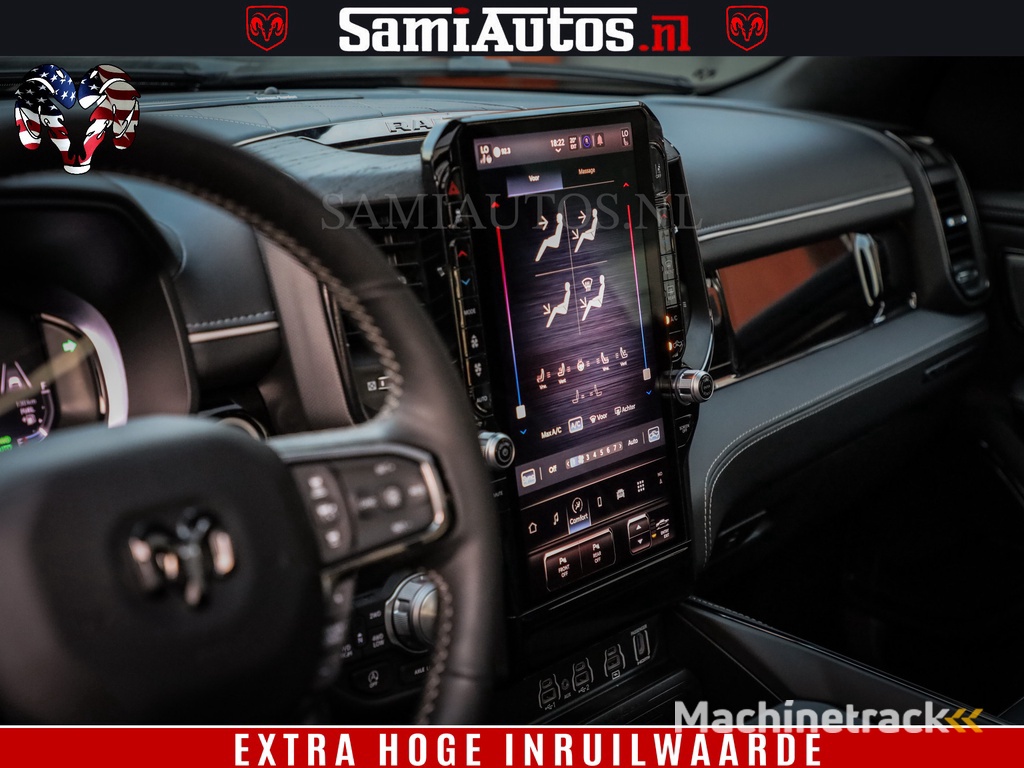 Dodge Ram 1500 Limited Night High Output 540HP 706Nm | Massage + Full Option | De Meest Luxe en Volle Pick-Up in zijn Klasse | Comfortabele Dubbele Cabine met Royale 5 Zitplaatsen | BPM vrij | Nu Leverbaar uit Voorraad | Voorraad Nr 2320 - 5138