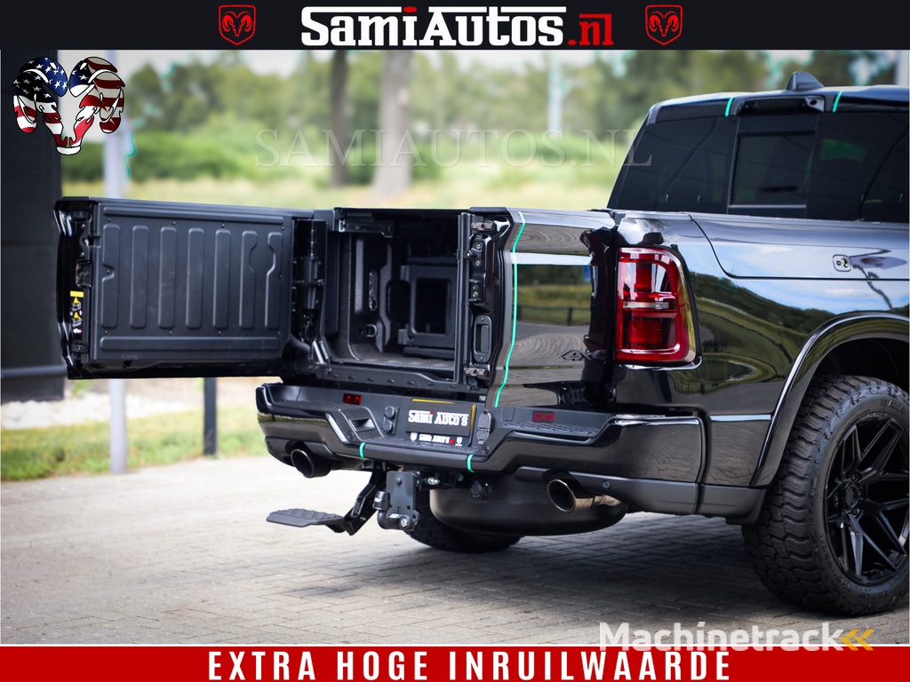 Dodge Ram 1500 Limited Night High Output 540HP 706Nm | Massage + Full Option | De Meest Luxe en Volle Pick-Up in zijn Klasse | Comfortabele Dubbele Cabine met Royale 5 Zitplaatsen | BPM vrij | Nu Leverbaar uit Voorraad | Voorraad Nr 2320 - 5138