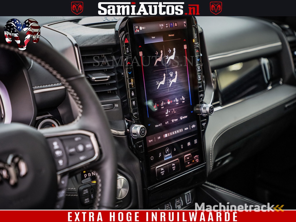 Dodge Ram 1500 Limited Night H.O 540HP 706Nm | Massage + Full Option | De Meest Luxe en Volle Pick-Up in zijn Klasse | Comfortabele Dubbele Cabine met Royale 5 Zitplaatsen | BPM vrij | Nu Leverbaar uit Voorraad | Voorraad Nr 2334 - 5409