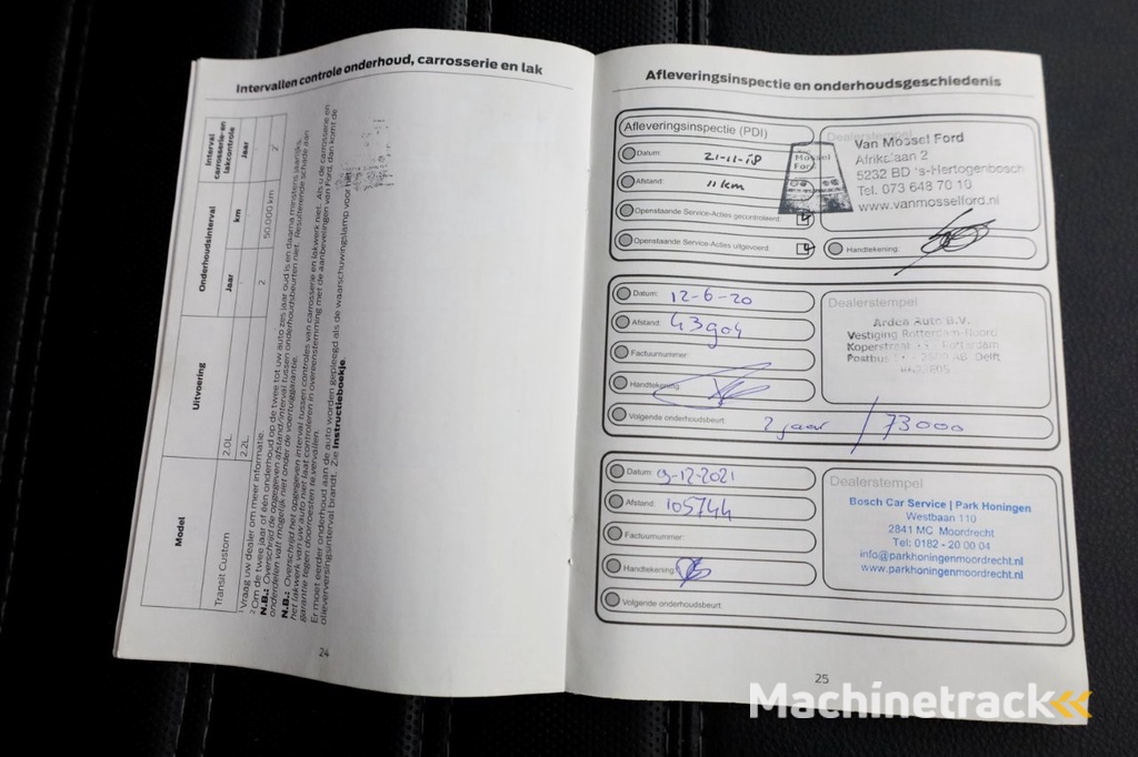 Ford Transit Custom 340 2.0 TDCI 130pk E6 L2H1 Trend Airco/Imperiaal/Trekhaak 2800kg 12-2018