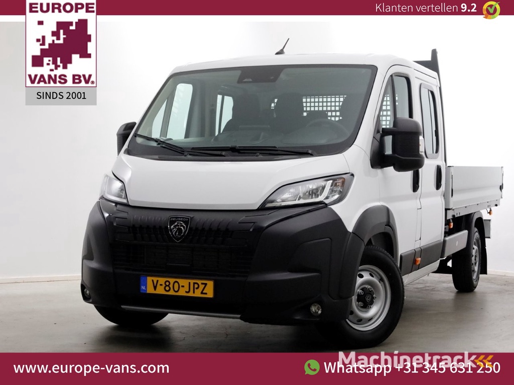 Peugeot Boxer 2.2 BlueHDi 140pk D.C. Open Laadbak Trekhaak 3000kg BPM-Vrij 11-2024