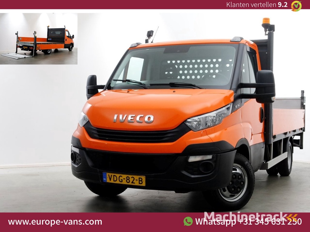 Iveco Daily 35C14 136pk Open Laadbak met laadklep en trekhaak 3500kg 10-2019