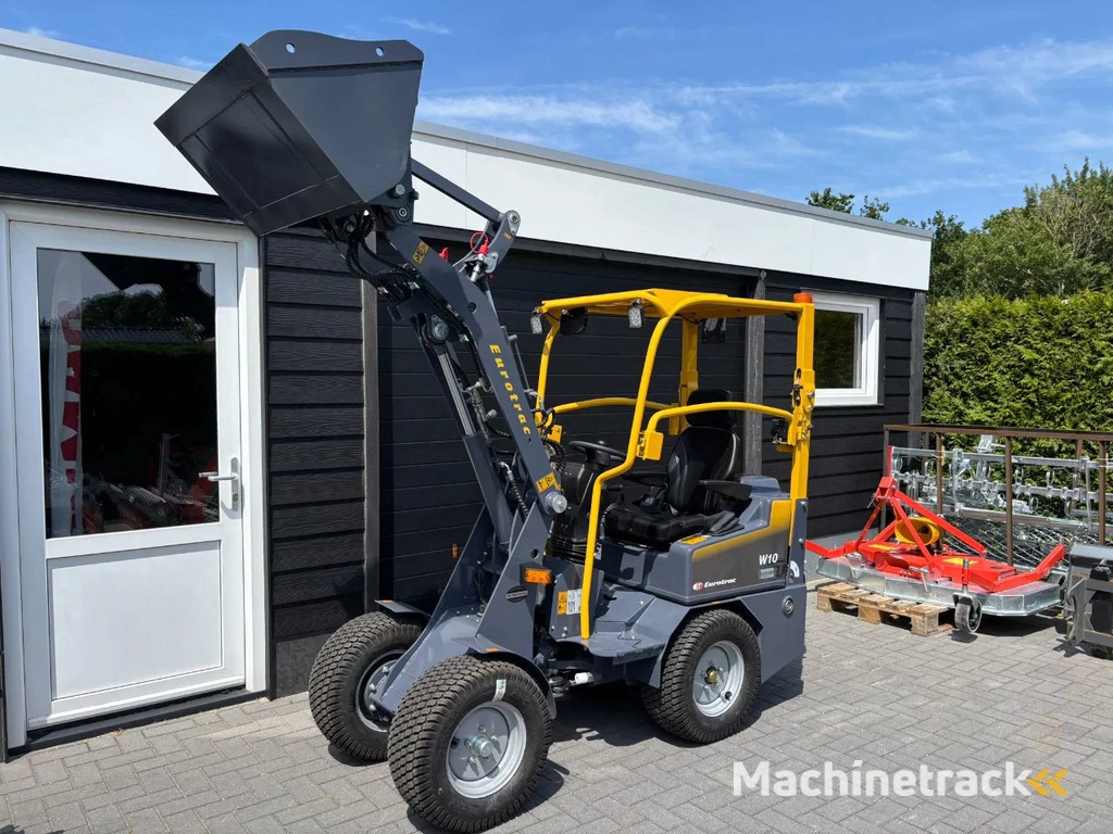 Eurotrac W10 minishovel, gloednieuw, zeer compleet tegen scherpe prijs, Kubota gazonbanden