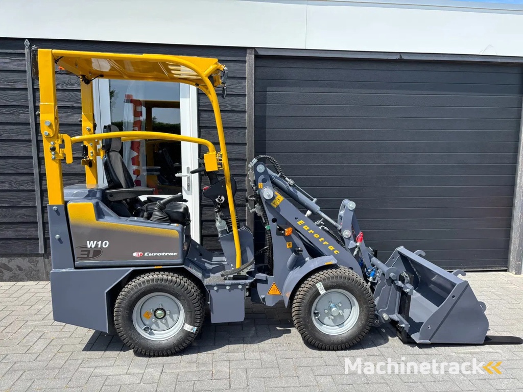 Eurotrac W10 minishovel, gloednieuw, zeer compleet tegen scherpe prijs, Kubota gazonbanden