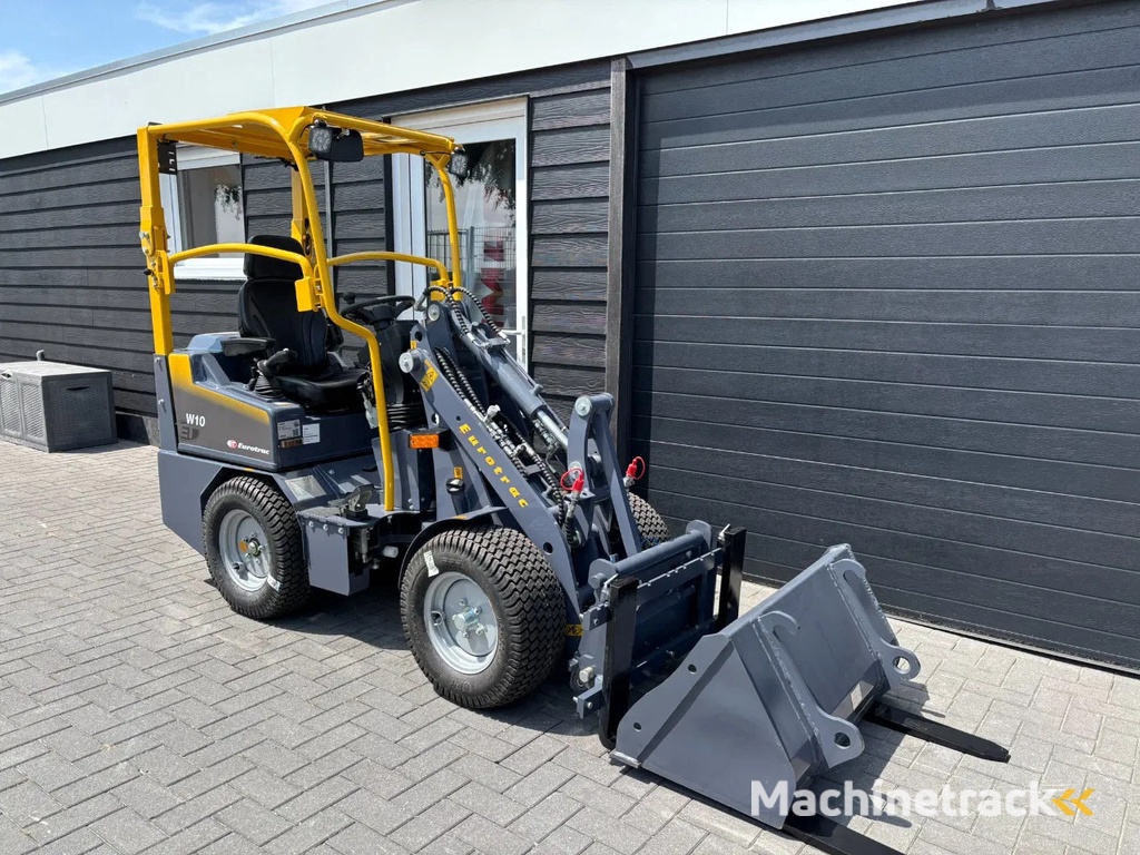 Eurotrac W10 minishovel, gloednieuw, zeer compleet tegen scherpe prijs, Kubota gazonbanden
