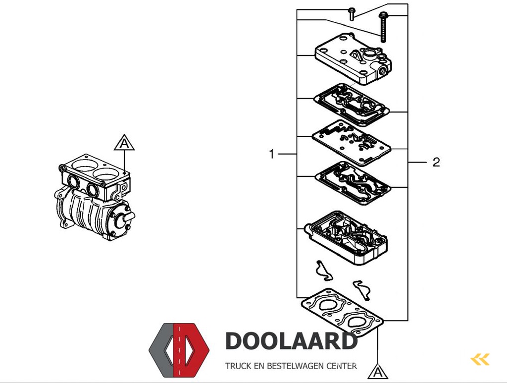 Renault REPARATIESET LUCHTCOMPRESSOR