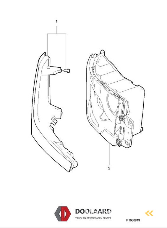 Renault KOPLAMP RECHTS
