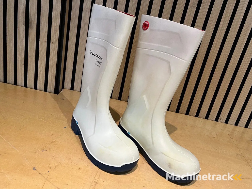 Dunlop Nieuwe Purofort witte Laarzen Stalen Neus slagerij