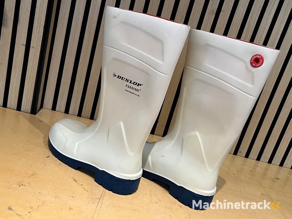 Dunlop Nieuwe Purofort witte Laarzen Stalen Neus slagerij