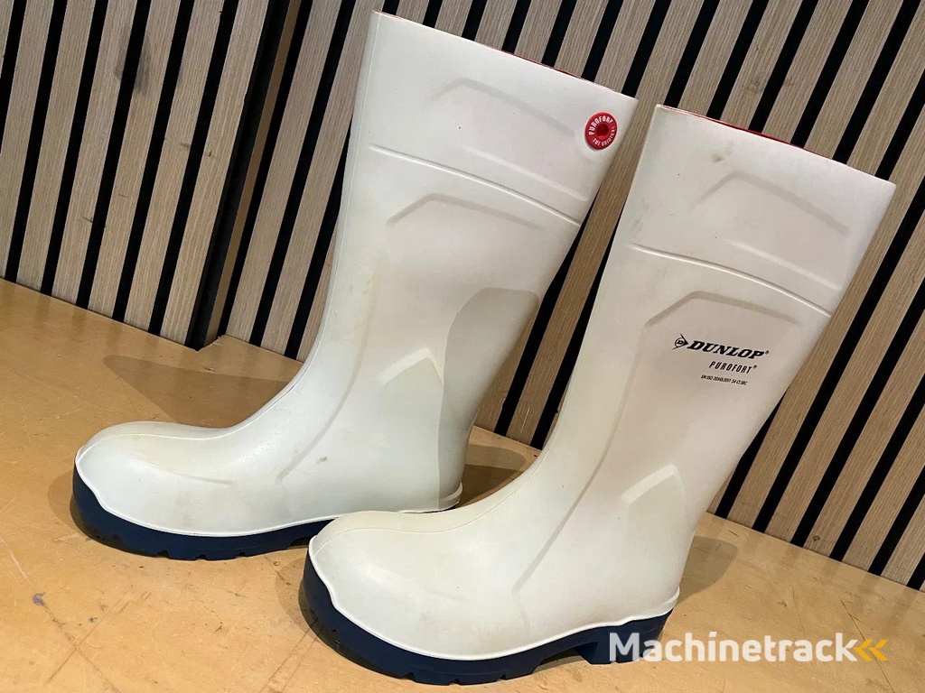 Dunlop Nieuwe Purofort witte Laarzen Stalen Neus slagerij