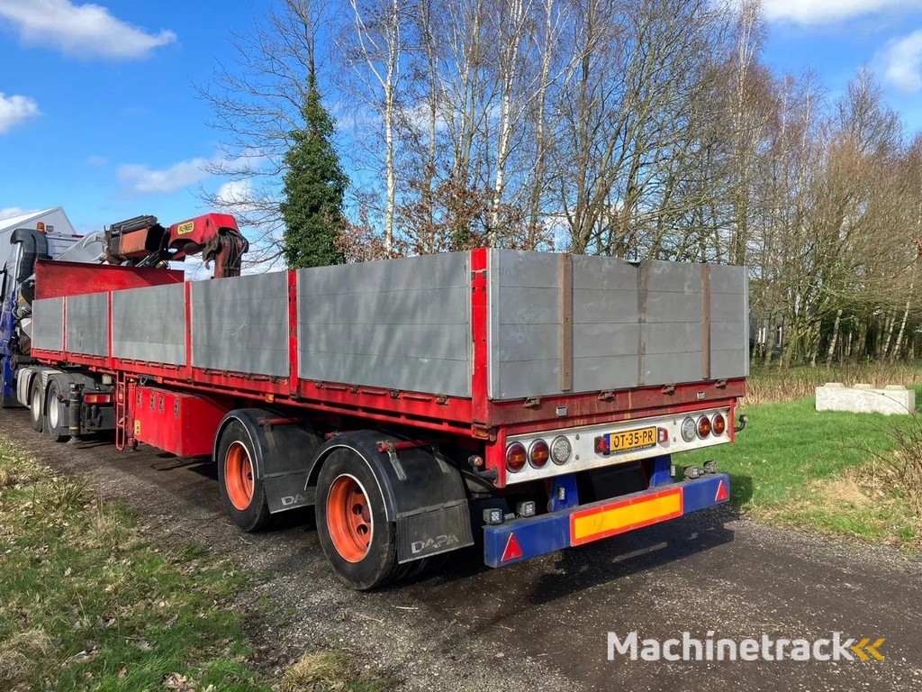 Dapa 2 as gestuurde kraan trailer
