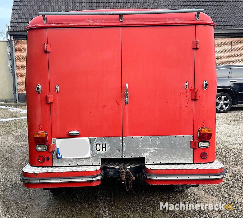 Vintage Fire Truck Willys Jeep Petrol 1963 (Margin)