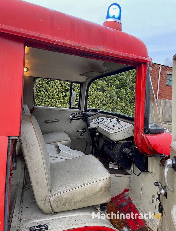 Vintage Fire Truck Willys Jeep Petrol 1963 (Margin)