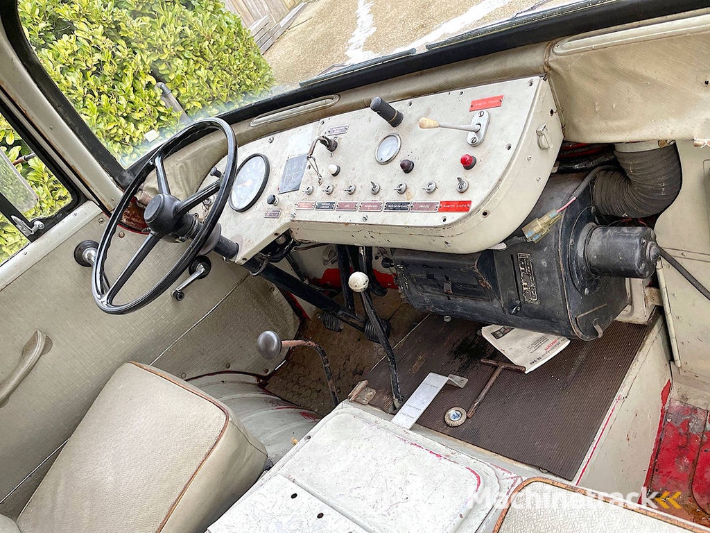 Vintage Fire Truck Willys Jeep Petrol 1963 (Margin)