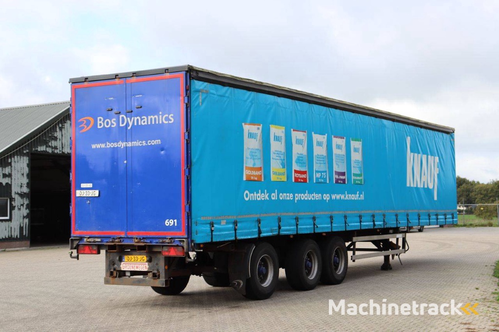 Curtainsider trailer Groenewegen DRO-14-27 2006