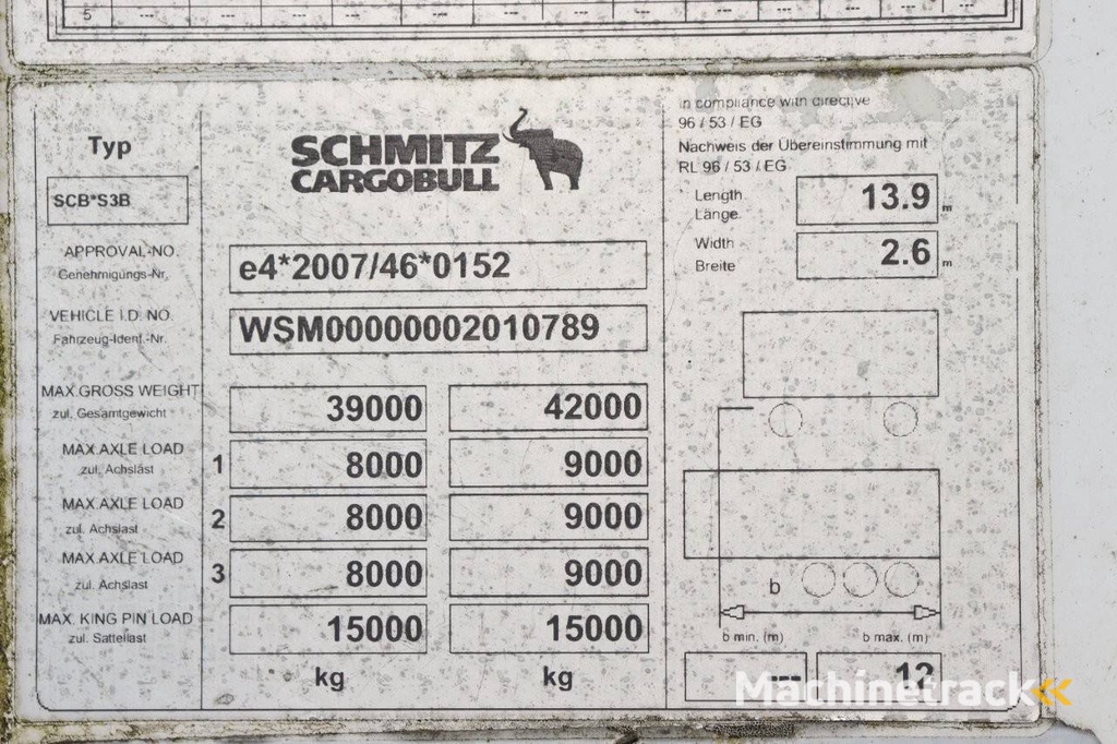 Closed Semi-trailer Schmitz Cargobull SKO 24 2014