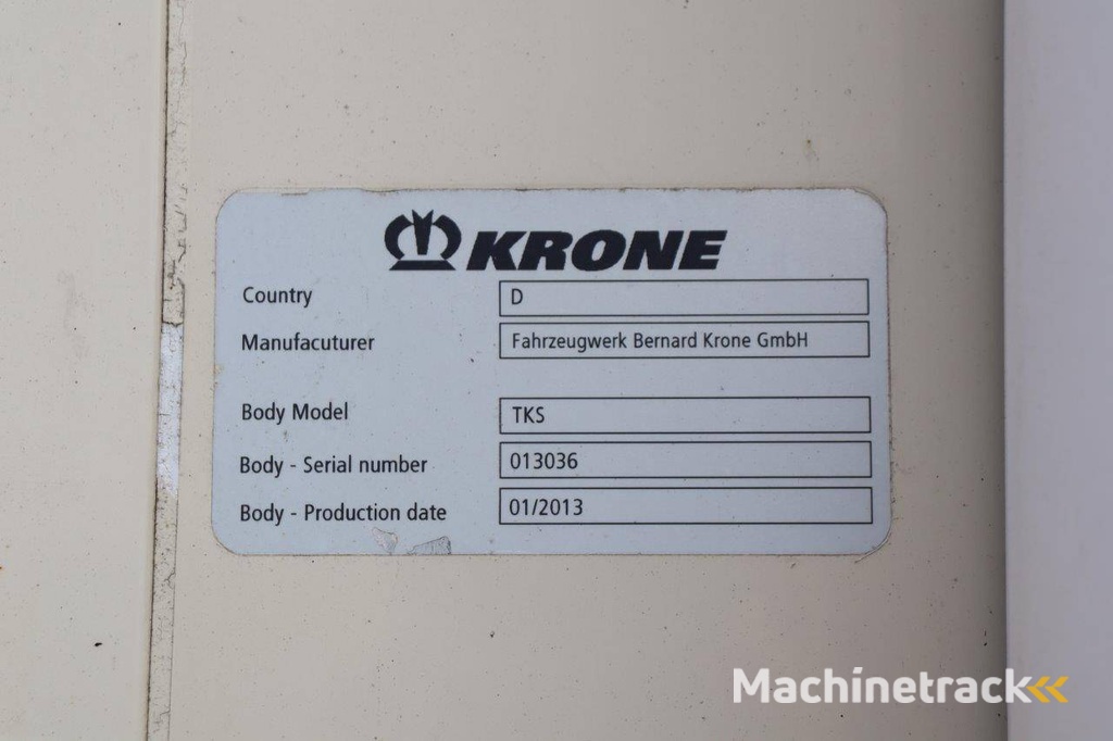 Kühlauflieger Krone SD 2013