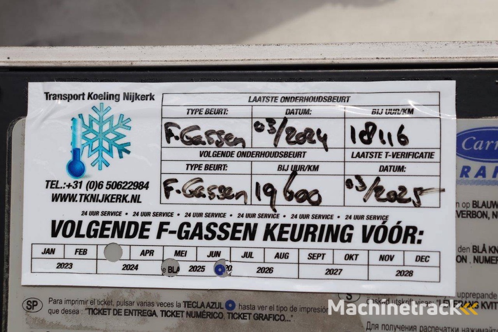 Kühlauflieger Krone SD 41000kg 2014