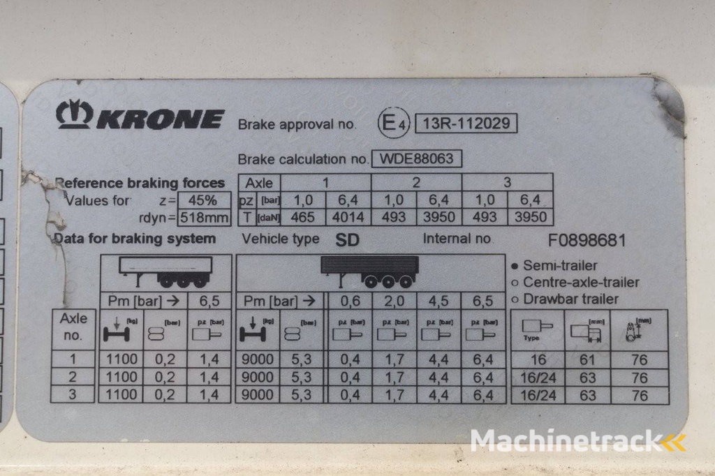 Krone SD 2019 Schiebeplanenanhänger