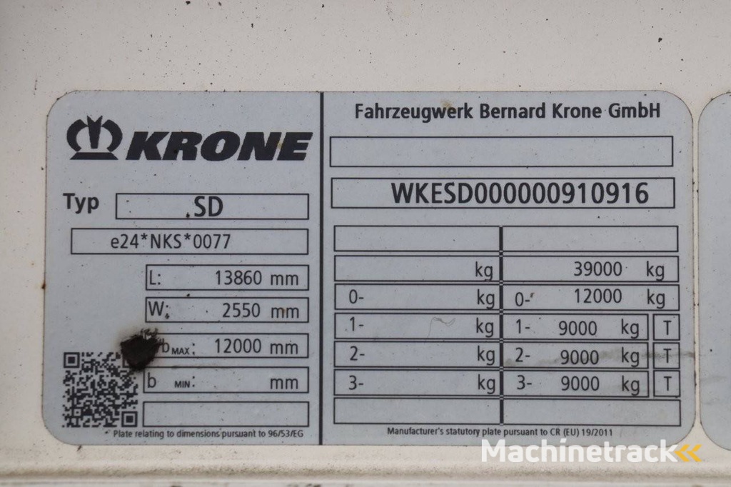 Krone SD 2019 Schiebeplanenanhänger