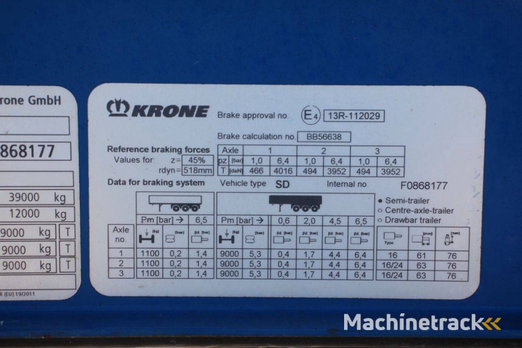 Schuifzeiloplegger Krone SD 2019