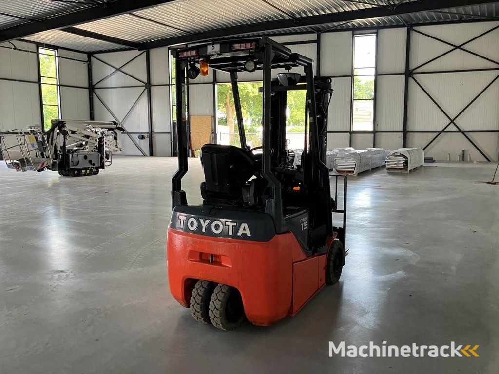 Toyota 8FBE15T Electric Forklift 1500kg 5.0m 2020